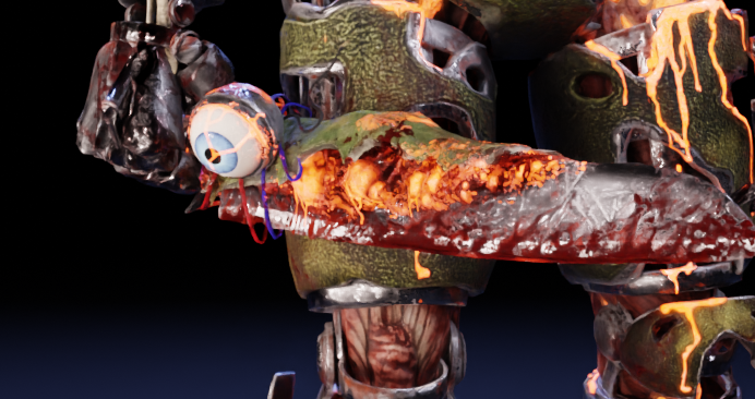 Springey_'s tweet image. before the render, my highlights of the upcoming springtrap skin