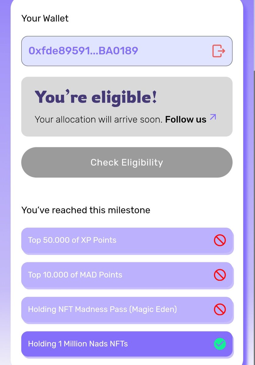 LuaInk's tweet image. Got @monad testnet txns and 1M Nads SBT?
Easy ways to get drops. Use  burner wallet & check permissions
1. @AiShiba_Arb need 75 + trnx on monad:
Check here: aishibaog.xyz/airdrop
Access code: SHIBAI2025
2. @MadnessExchange
testnet trnx  + SBT to qualify
Check here:…