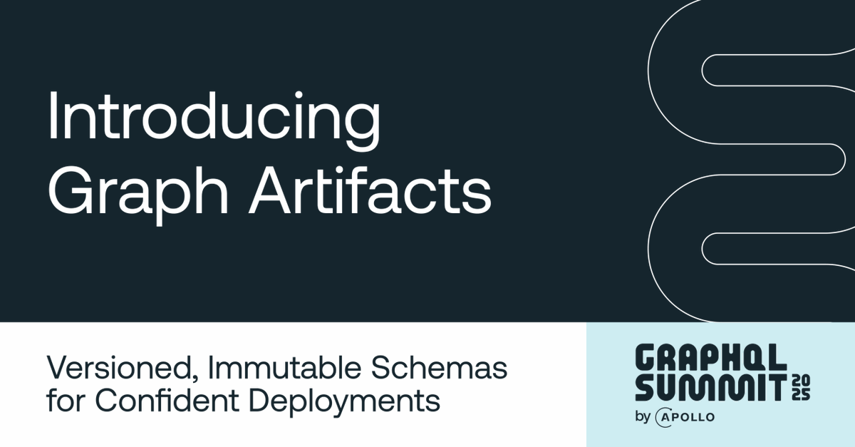 apollographql's tweet image. Every DevOps team knows the pain: a schema breaks production, and rolling back means republishing, recomposing, and crossing your fingers.
Graph artifacts change that -- giving you versioned, immutable schemas you can deploy, roll back, and audit with confidence. Now in preview.…
