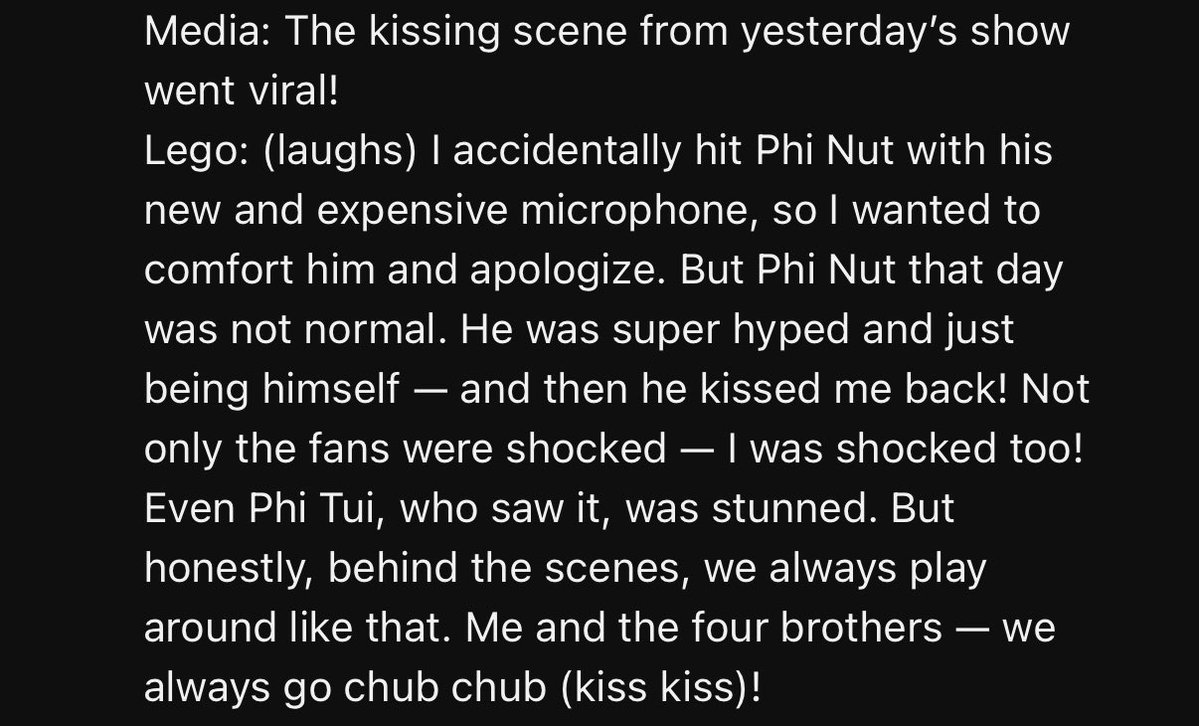 sunfIowergyu's tweet image. the full translation of lego talking about the nutlego kiss i love this so much
#Lego_Rapeepong #nnutdan