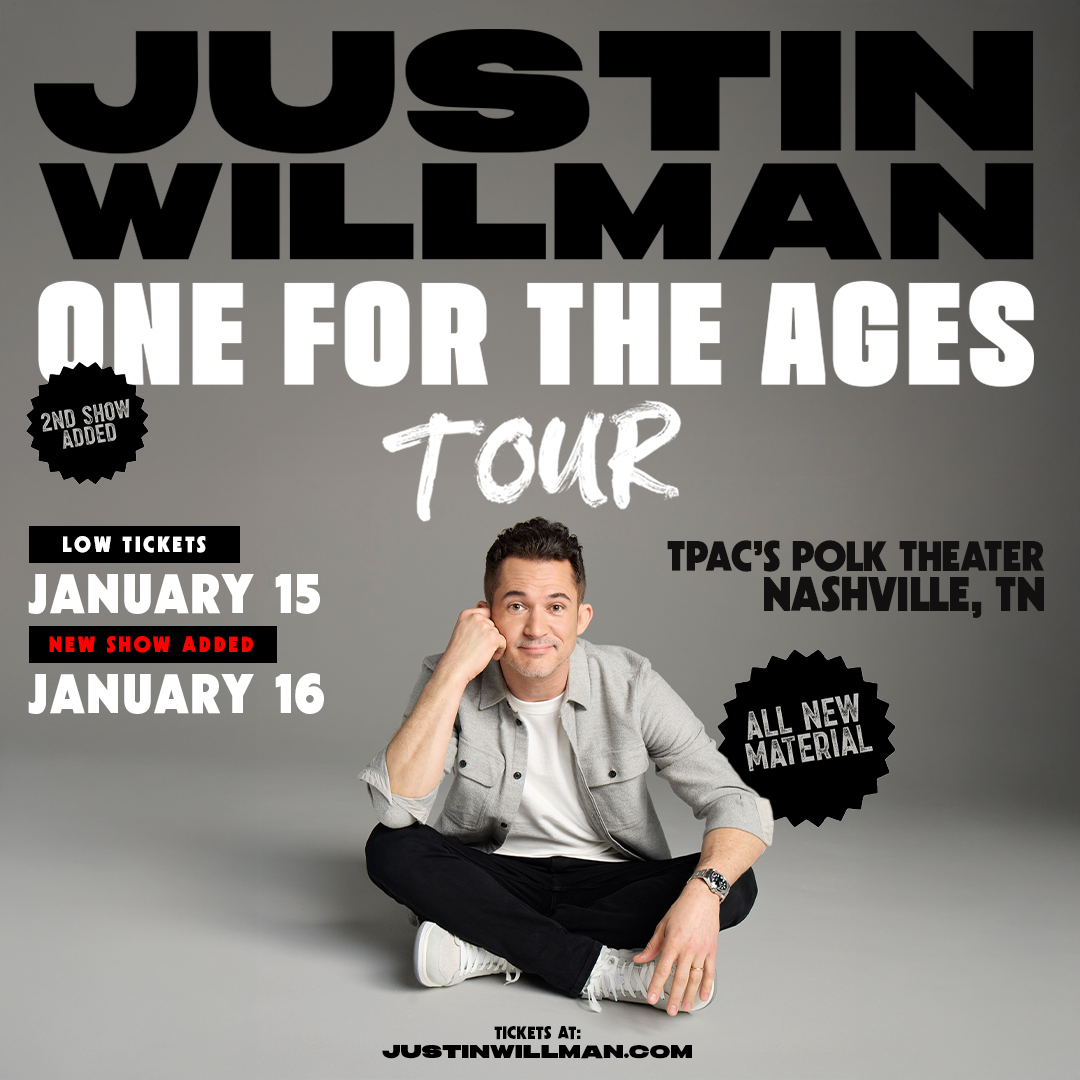 Breaking! I just added a 2nd show in Nashville on January 16, 2026 so make sure to grab your tickets before they're gone. See you there!

Tickets: tpac.org/events/detail/…