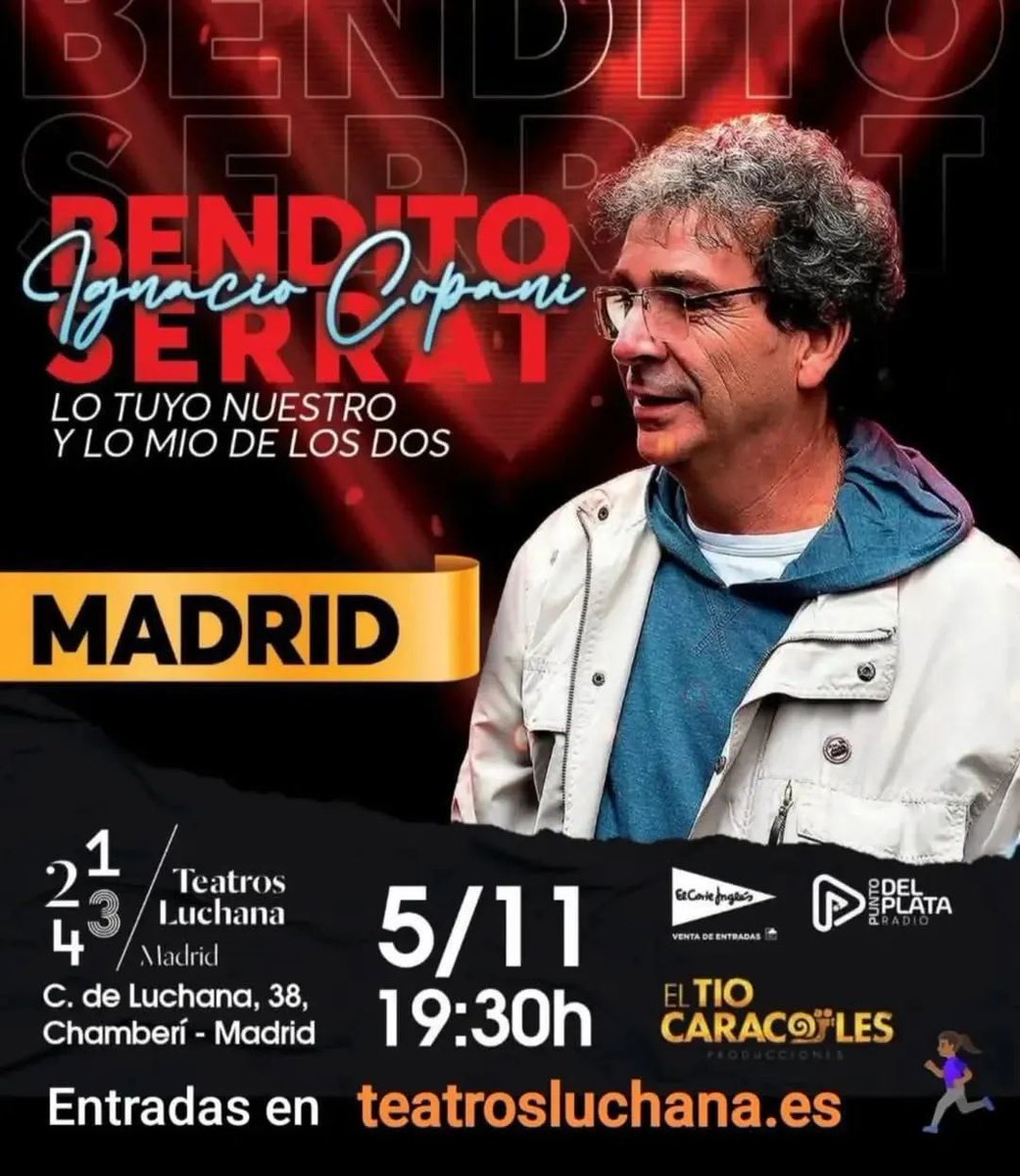 Ya andamos por Madrid promocionando la función del 5 de Noviembre en teatrosluchana.es

Te esperamos !