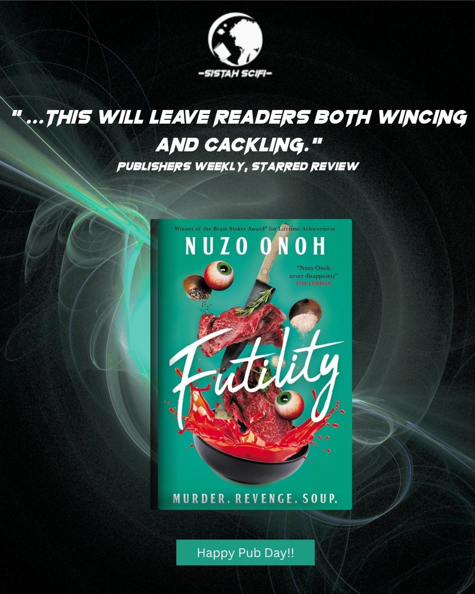 SistahSciFi's tweet image. 🦇✨ Pub Day Magic! ✨🦇
We’re celebrating three new releases:
📖 Psychopomp & Circumstance by @EdenRoyce ,Our Vicious Descent by @pagesofhayley and Futility by Nuzo Onoh.
📚 Get at sistahscifi.com or your #locallibrary!
#SistahScifi #PubDay #Afrofuturism #NewBooks