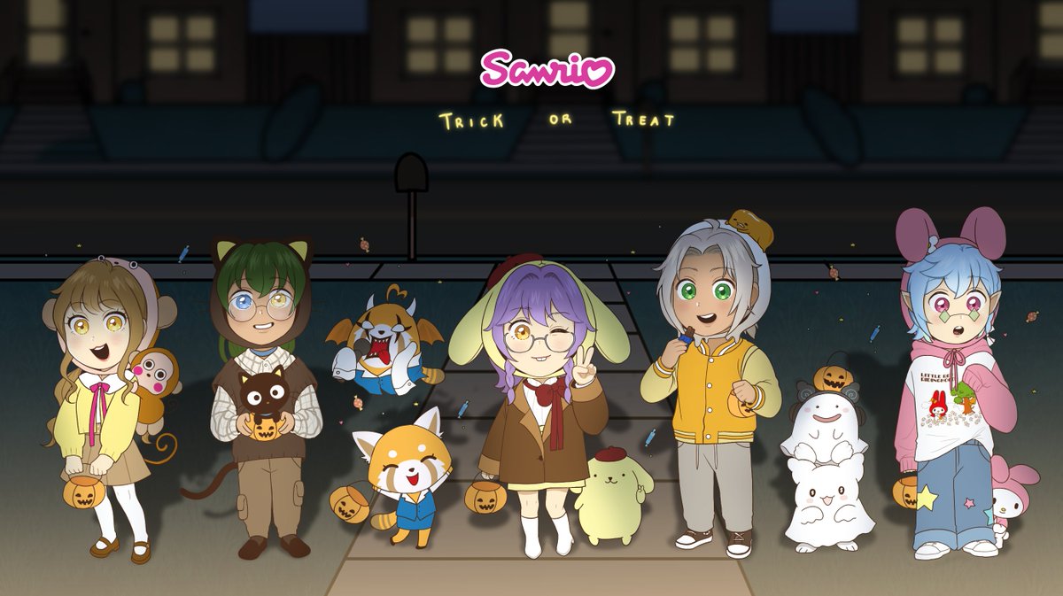 『 𝐓𝐑𝐈𝐂𝐊 𝐎𝐑 𝐓𝐑𝐄𝐀𝐓 𝟐𝟎𝟐𝟓 』
🎃Sanrio edition🎃
🍭We're just girly-popping out here, asking for some sweet treats ✨💅🍬
--
⬇️CHECK ART BELOW FROM PAST YEARS⬇️
#Vtuber ✿ #VtuberSupport ✿ #Halloween2025 ✿ #sanrio