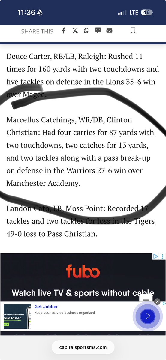 Nominated for Top Performers of the Week!