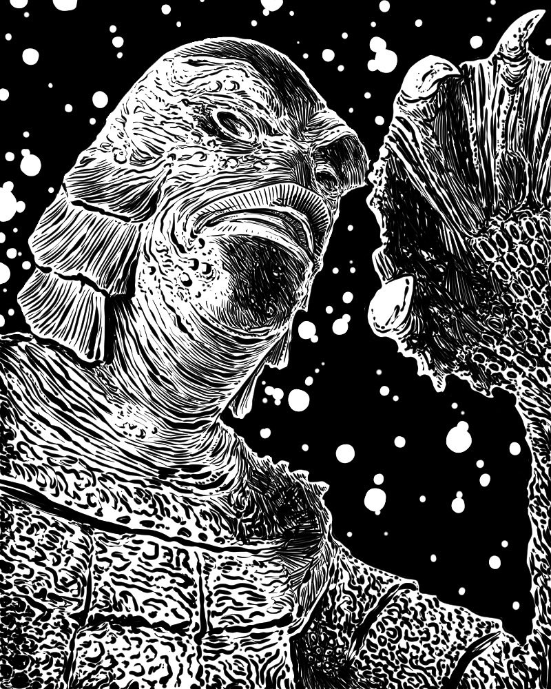 jeremy haun (@jerhaun) on Twitter photo 31 DAYS OF HALLOWEEN— CREATURE FROM THE BLACK LAGOON 2!
The third in a series!
I’m just back from the MURDER PODCAST: KILLER SIGNING SPREE TOUR!
All finished pieces will go up and be available on Halloween morning, as usual!
Let me know who else you’d like to see this year! 31 DAYS OF HALLOWEEN— CREATURE FROM THE BLACK LAGOON 2!
The third in a series!
I’m just back from the MURDER PODCAST: KILLER SIGNING SPREE TOUR!
All finished pieces will go up and be available on Halloween morning, as usual!
Let me know who else you’d like to see this year!