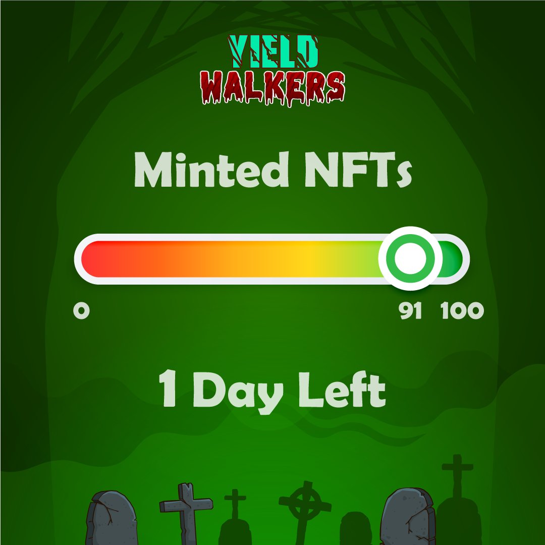 🧟‍♂️ 91% MINTED 🧟‍♂️

👀 Mint ends 22 October 2025
🧐Only few left!!
🫰Grab them before they go extinct!!

👉 Burn-to-Mint now stargaze.zone/l/yieldwalkers
