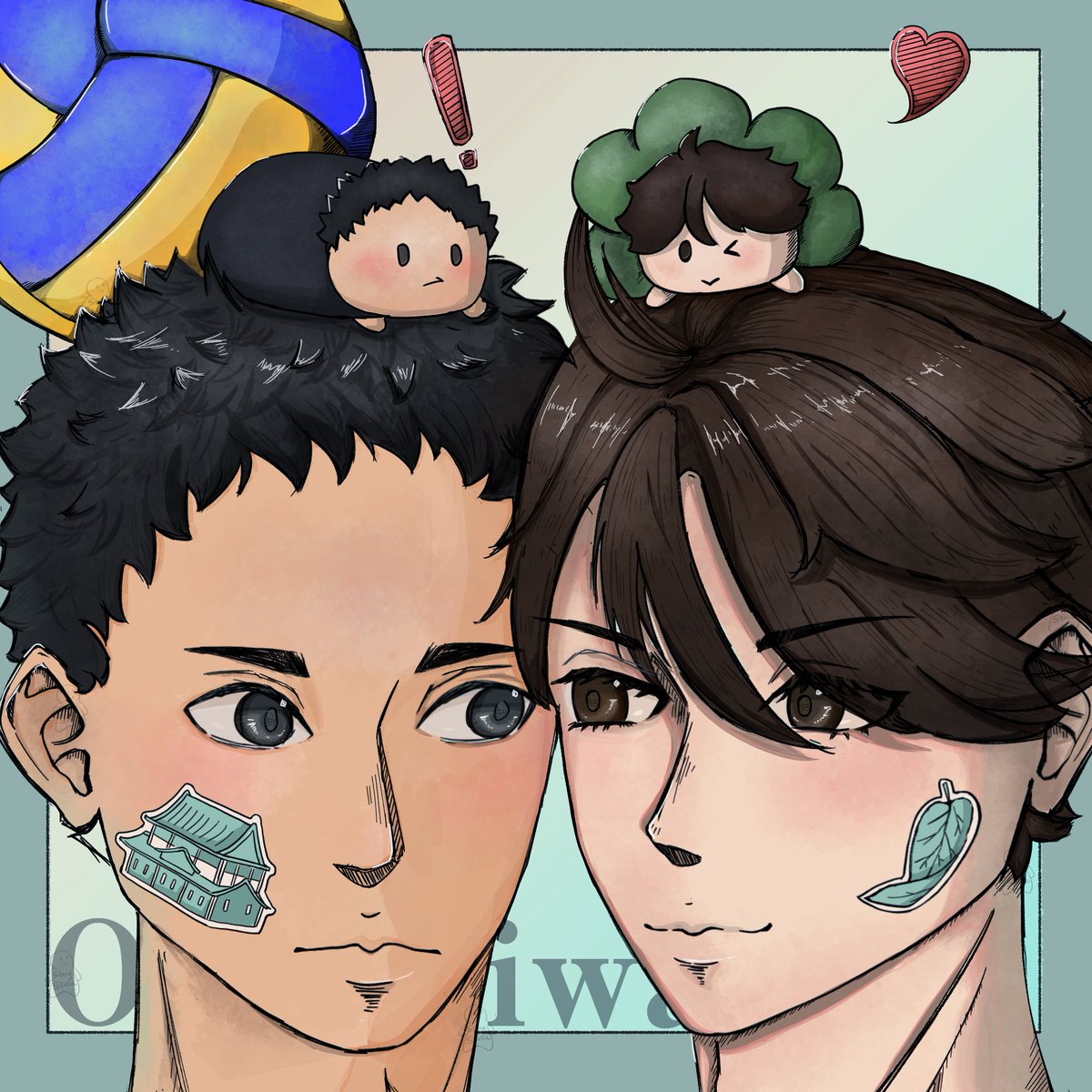 StoryStella124's tweet photo. 反正也沒多少人看過，再發 (:P)
#OiIwa #及岩 https://t.co/qyIiby7Ndq
