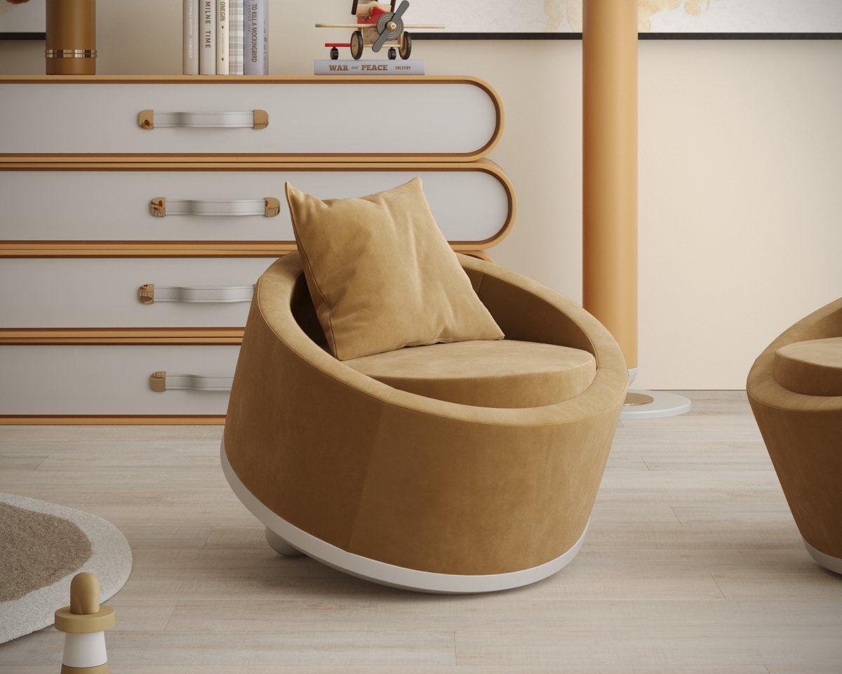 Fairytale_CS's tweet image. 𝑩𝒍𝒐𝒐𝒎 𝑨𝒓𝒎𝒄𝒉𝒂𝒊𝒓 ✨🧡
Inspired in the bloom phase of a plant, the Bloom
Armchair wants to be a mark on the “bloom of youth” of any kid.

#fairytale #creatingstories #fairytalecreatingstories
#interiordesign #homedecor #modernhome
#kidsfurniture #luxuryfurniture