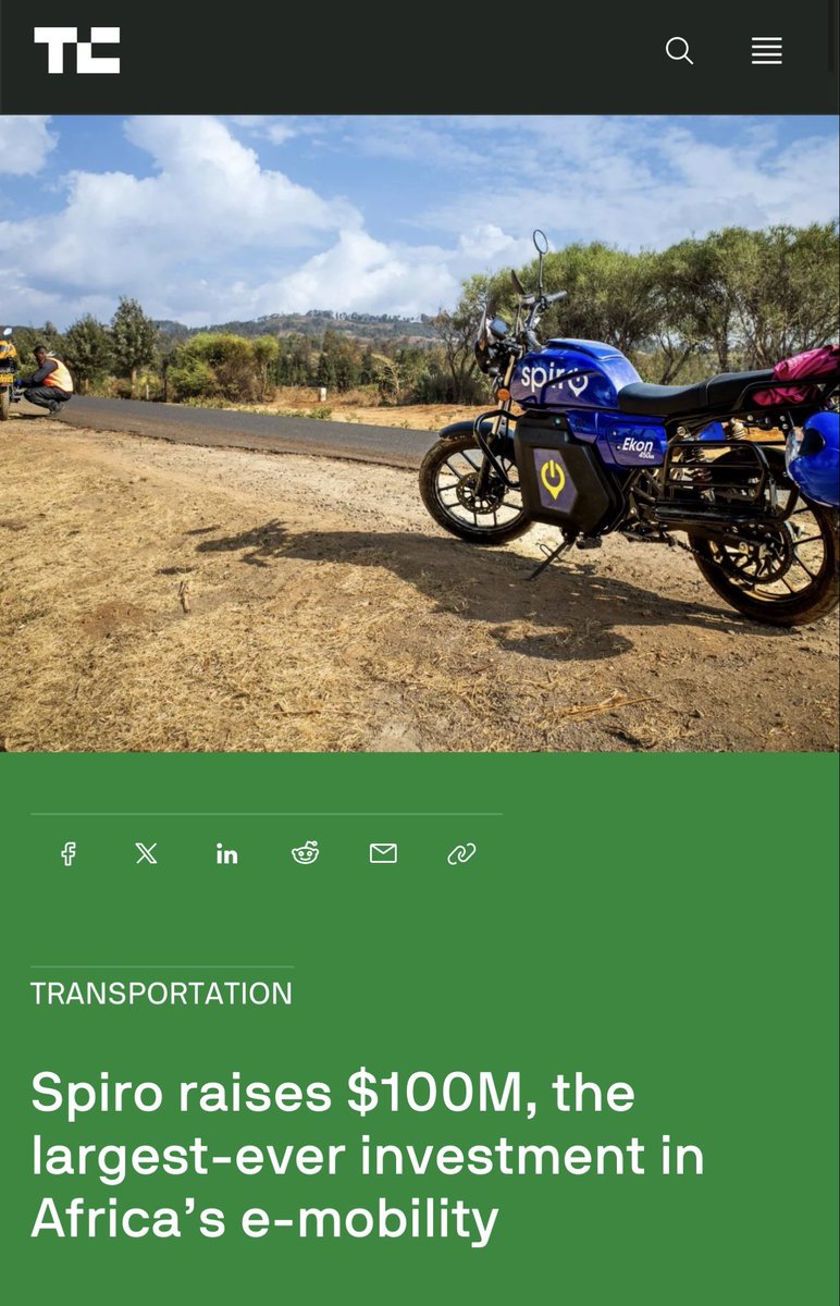 In this new phase of my career, these are the celebrations I value. 🌍⚡🏍️

Africa is moving… and we’re driving the change.

Proud to celebrate this major milestone with my partners and family at @SpiroAfrica — $100 million raised and now officially on the road to a $1 billion