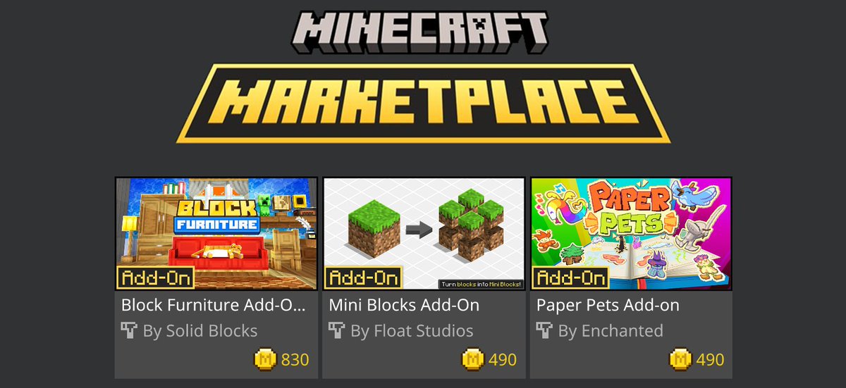 3 New add-ons came out today. I'll post a showcase video of each asap!😁