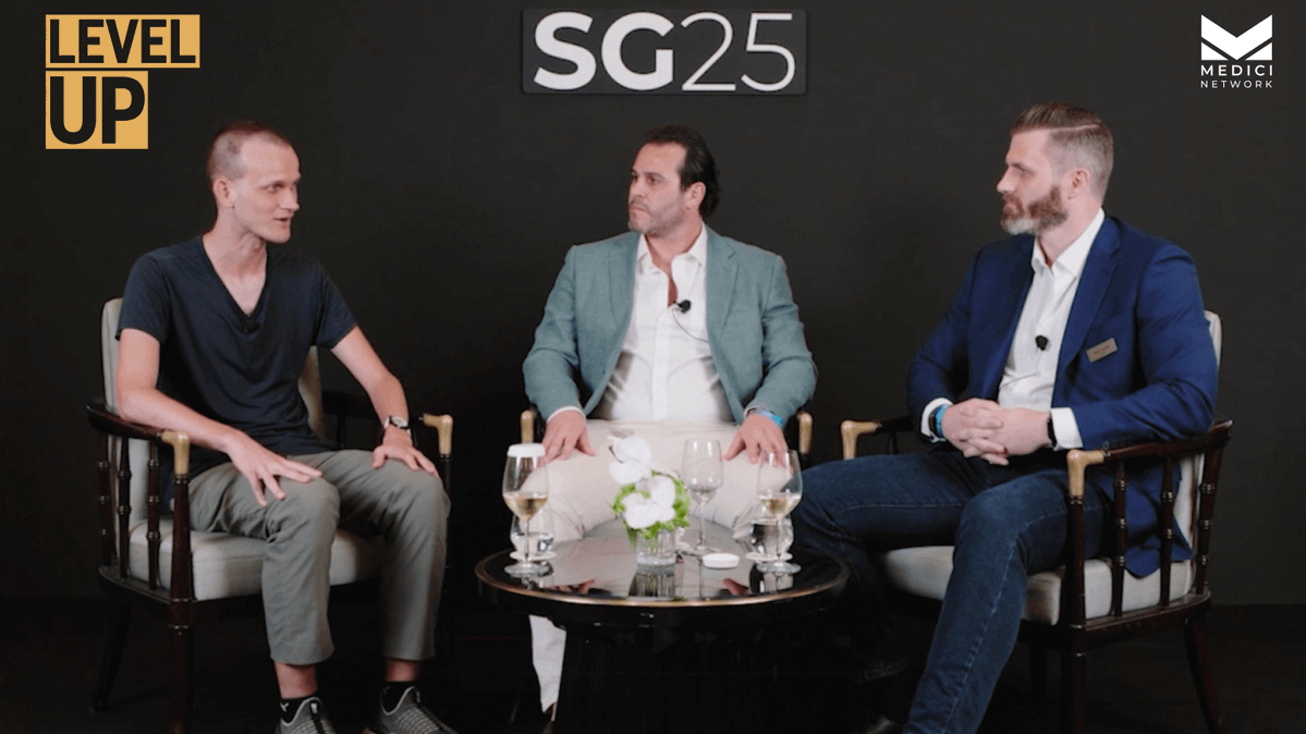 Vitalik Buterin on Level Up Podcast at Medici SG 2025