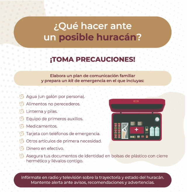 ⚠️ ALERTA ⚠️

Ante la presencia de la tormenta tropical Melissa en el Caribe, se recomienda a la comunidad mexicana en Haití tomar precauciones y mantenerse informada sobre la trayectoria y evolución del fenómeno.

☎️ Teléfono de protección consular para emergencias: +509 3849