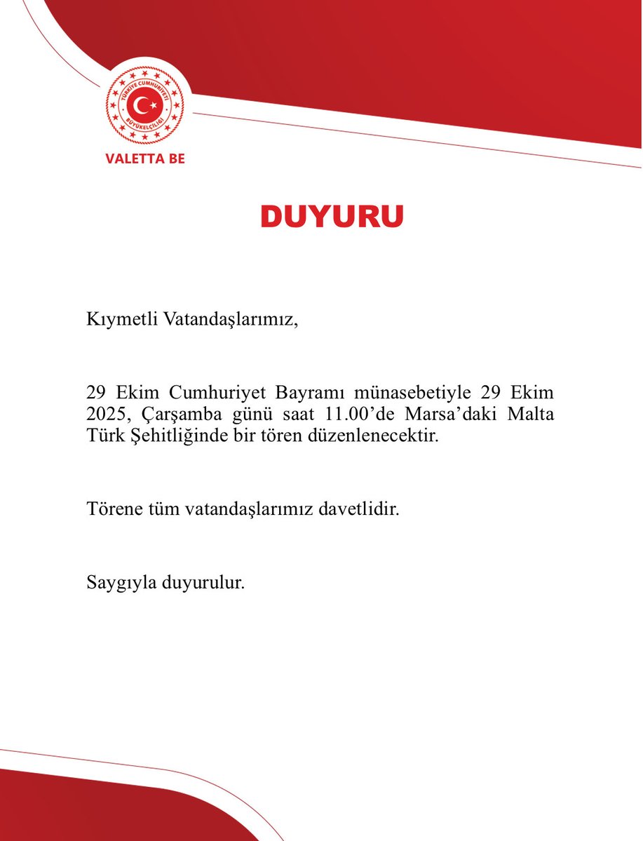 Türkiye in Malta (@tc_valettabe) on Twitter photo 