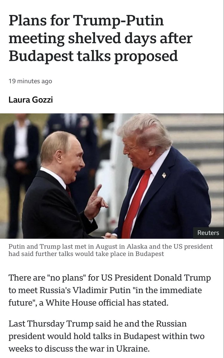 Trump’s so-called “Budapest peace summit” has collapsed before it even existed, a fitting symbol of the chaos, cynicism, and propaganda driving all sides.

The White House told Telex there’s no Trump–Putin meeting planned, contradicting Trump’s own boast last week that he’d meet