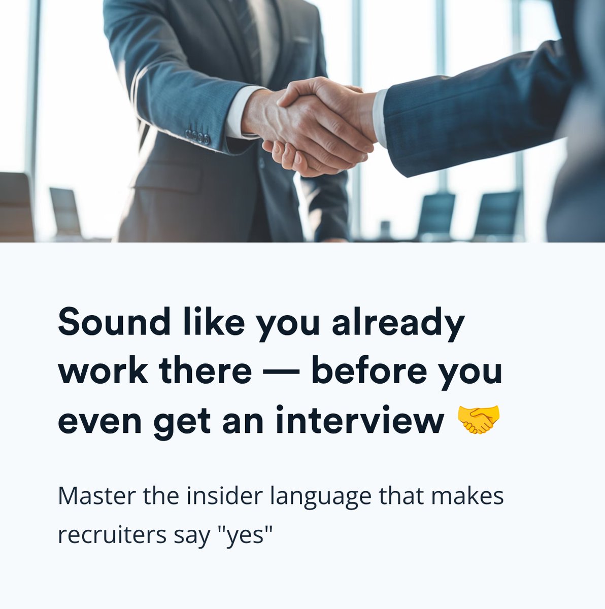 JobscanCo's tweet image. Sound like you already work there before you even get an interview. 🤝
The fastest way to resonate with recruiters is to speak their language. You can use AI to perform a "linguistic heist" on your target company's internal jargon.
This signals an unparalleled level of…