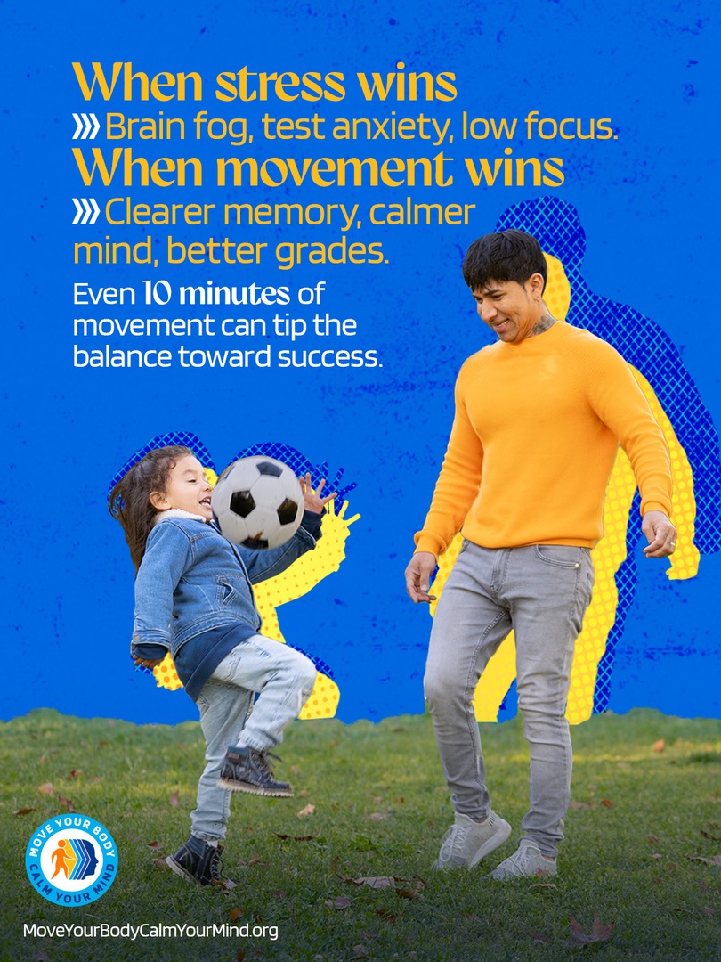 Moving supercharges your brain!

Research shows that cognition is enhanced immediately after exercise. That means:
 🧠 Sharper focus
 📚 Better memory recall
 ⚡ Faster problem-solving