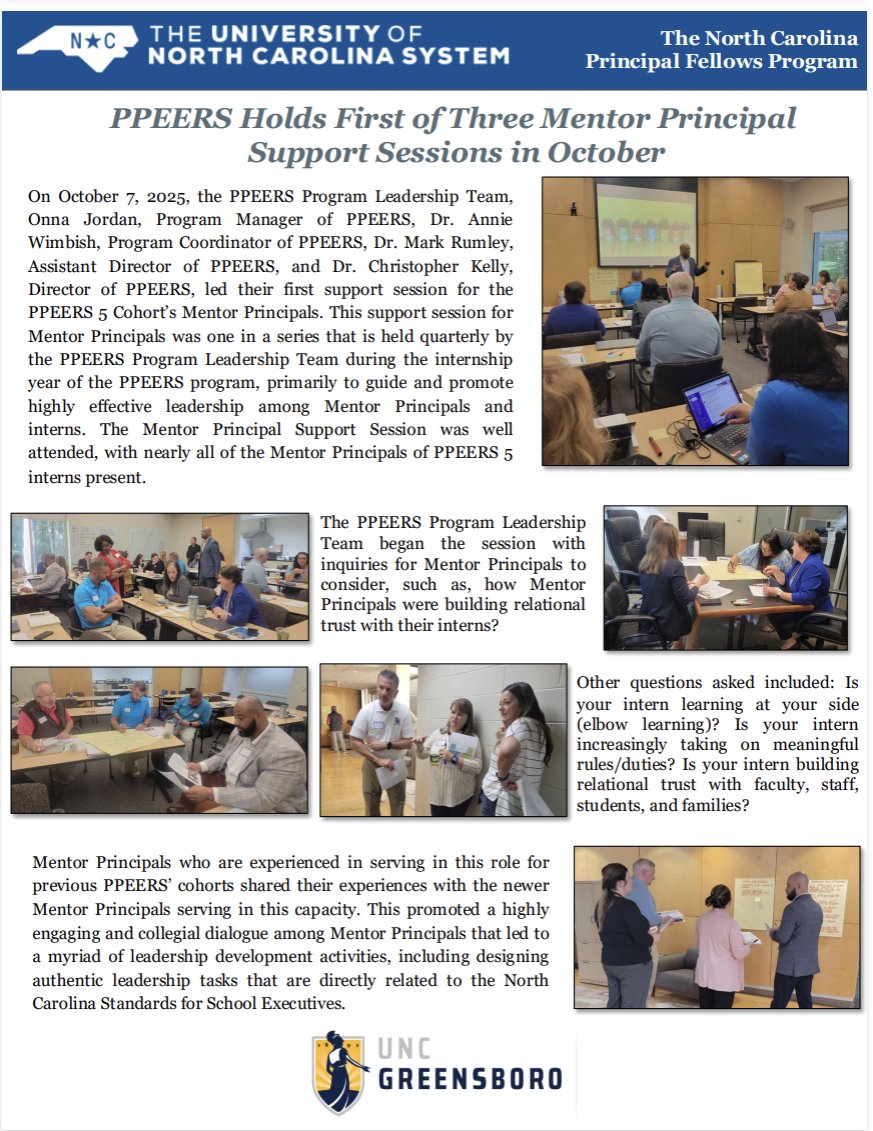 PPEERS-A North Carolina Principal Fellows Program tweet media