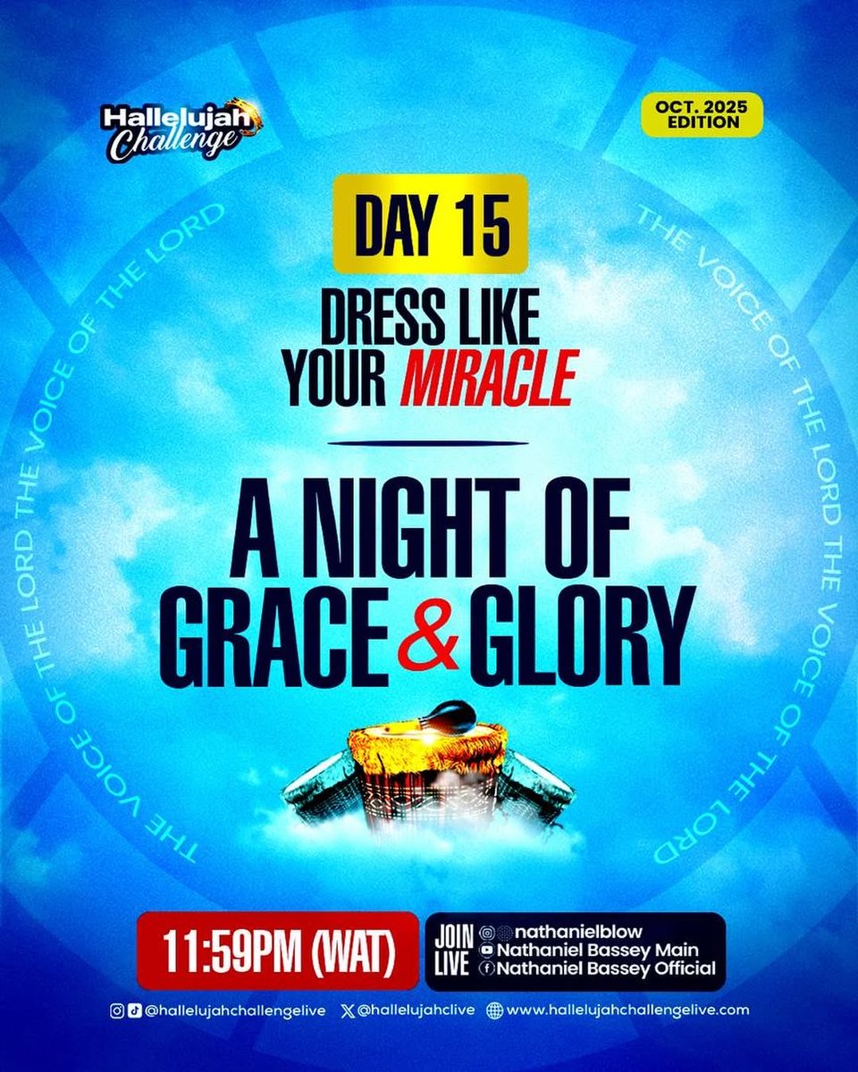 TosinofJesus's tweet photo. Readyyyyyyyy????

Remember to face your God and face your front!

#HallelujahChallenge
#HallelujahChallenge2025
#HallelujahChallengeOCT2025 https://t.co/1MCMigo4d0
