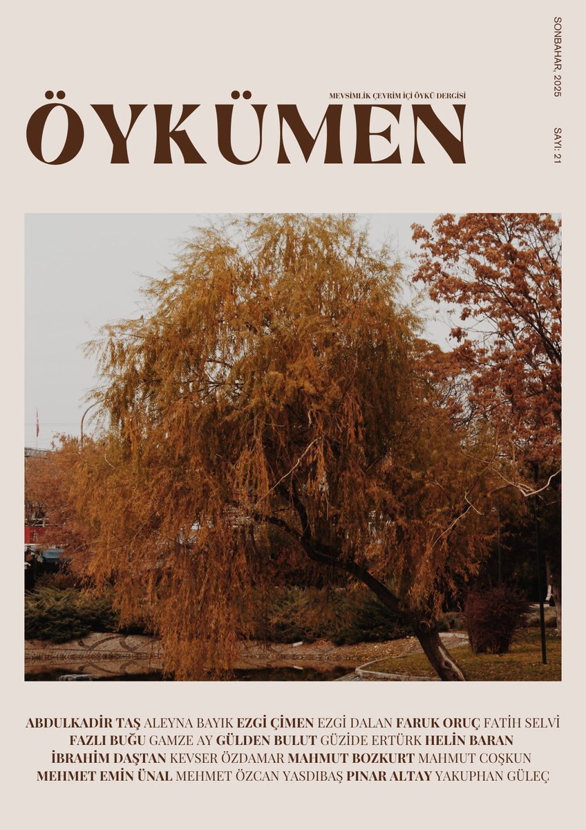Öykümen Edebiyat'ın 21. Sayısı yayında...
Okumak için:
oykumenedebiyat.com/2025/10/21/oyk…