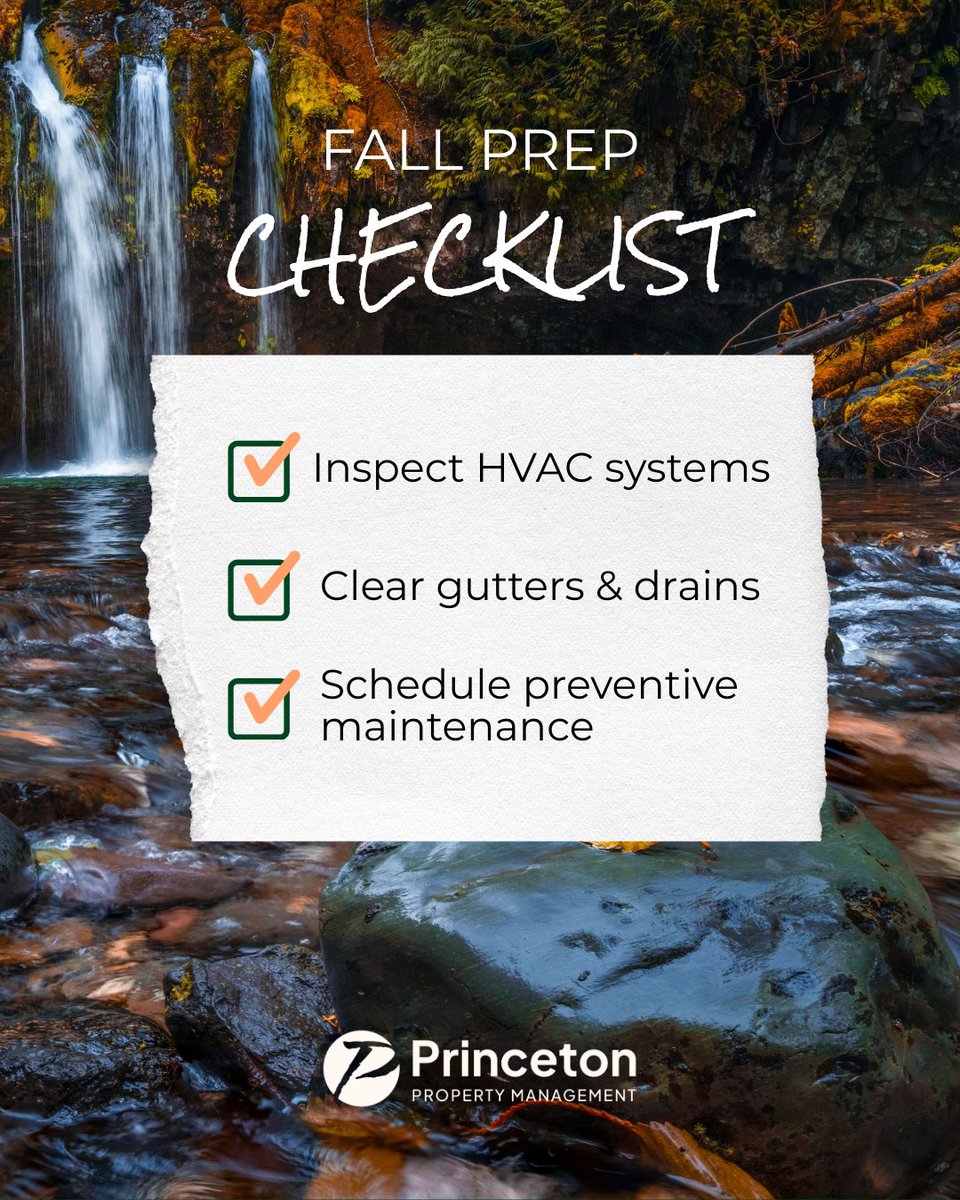 princetonpm1984's tweet photo. 🍂 Fall is here!
With Princeton on your side, you're not reacting to the changing season; you're prepared.
Let’s build a plan to get your property fall-ready!
#PropertyManagementExperts #PrincetonPropertyManagement #PacificNorthwestProperties #InvestmentSuccess https://t.co/WlWcw5B3q4