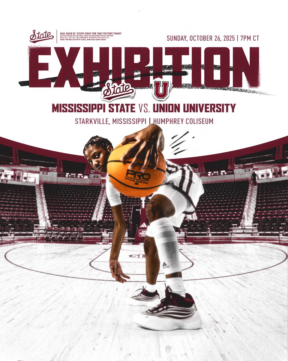 THE DAWGS PLAY BALL THIS WEEK ‼️

We’ll welcome Union to The Hump on Sunday at 7 p.m. Attendance for the exhibition is FREE!

#HailState