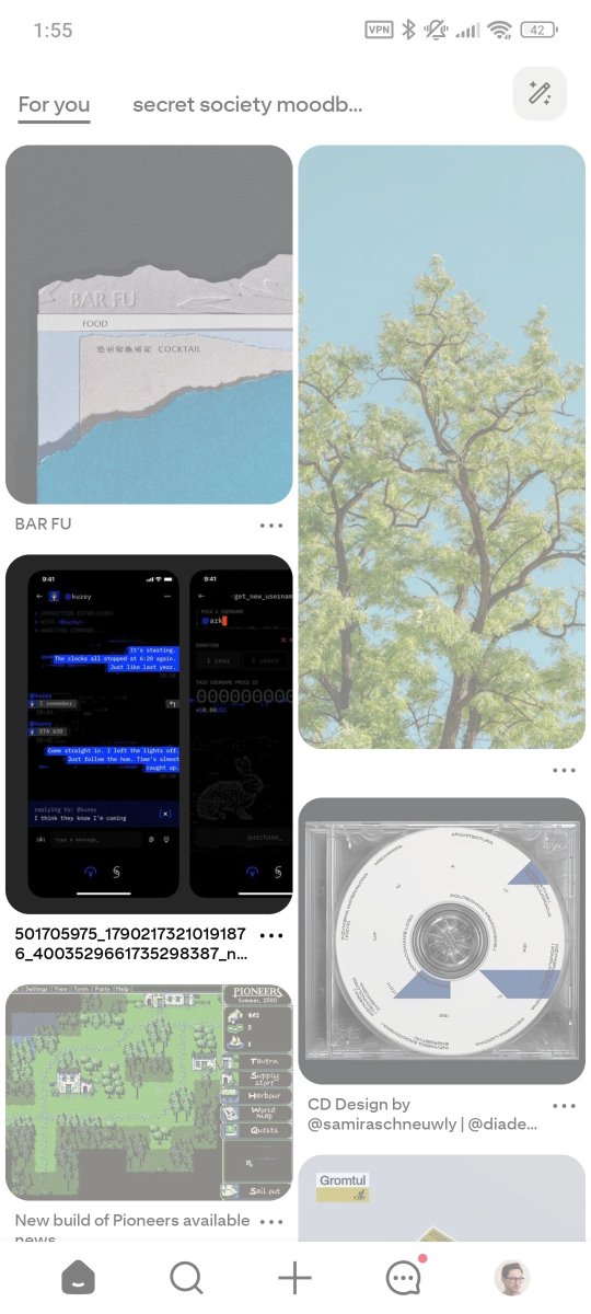 Feels actually pretty surreal when Pinterest puts your own work in your suggestions 👀