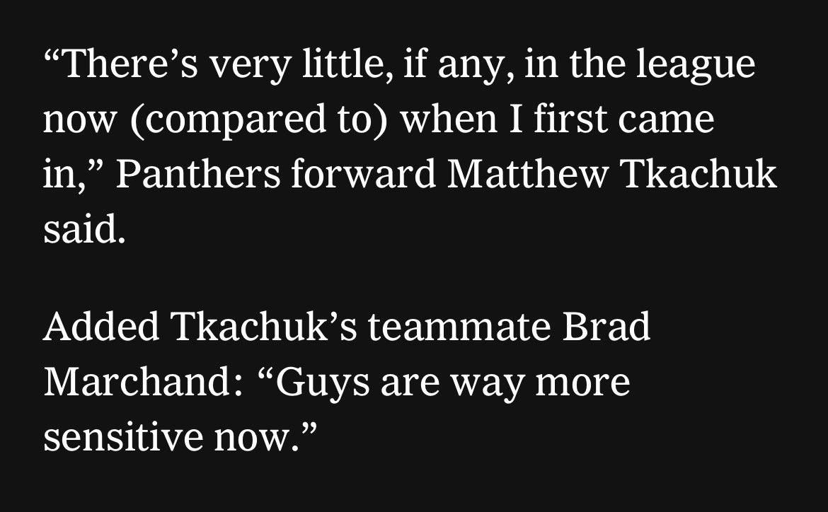 Love this from Chucky and Marchy.

Talking about how players are too soft for proper trash talking these days.

 <a href="/TheAthletic/">The Athletic</a>
