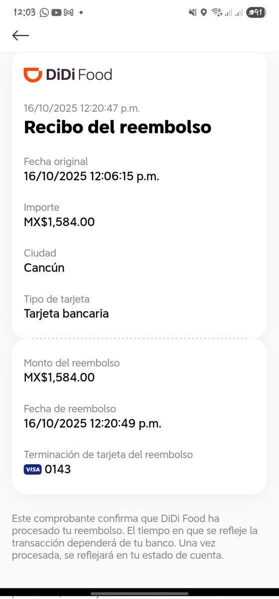 monstermg95's tweet photo. Llevo 4 días esperando mi reembolso @DiDi_Mexico @BBVA_Mex @bbva @BBVARe_mx @didi, alguna solución? https://t.co/gYOfhXjLem