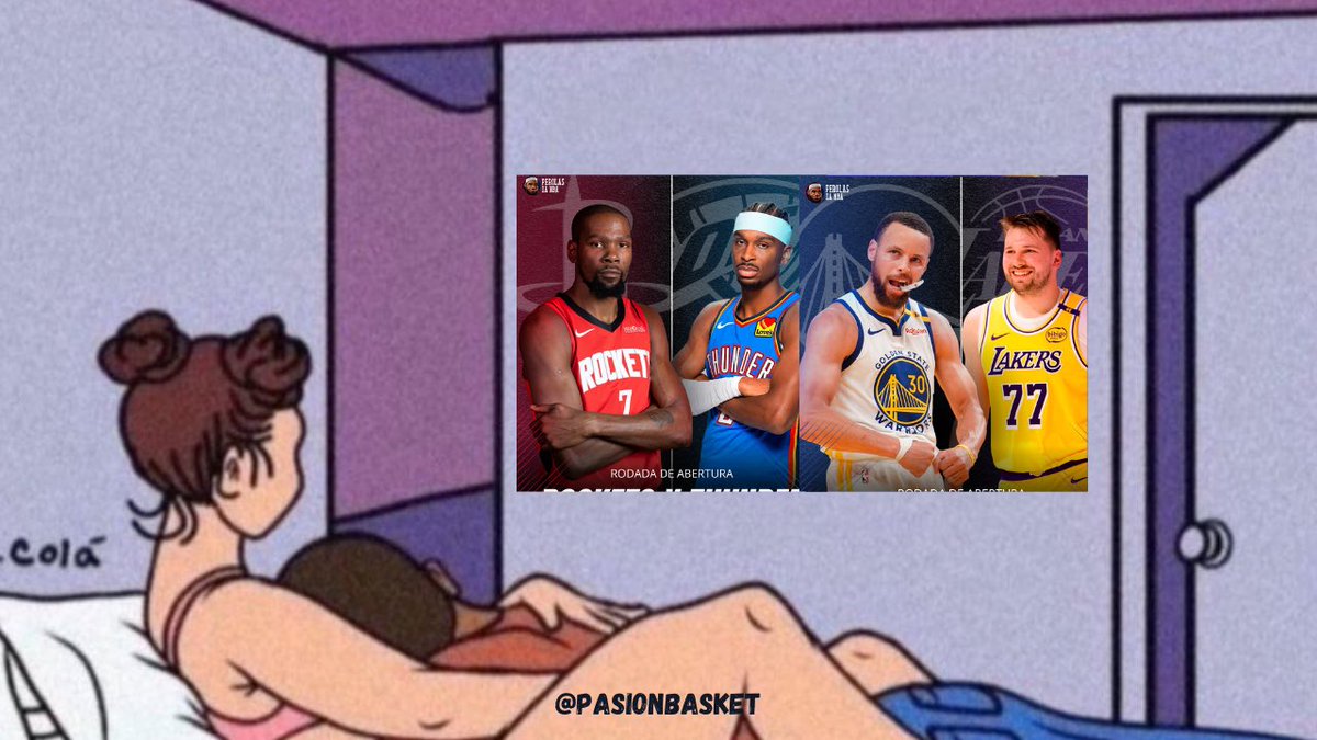 Tú y yo

Los dos viendo el inicio de la NBA 

Durant enfrentándose a su ex-equipo, los vigentes campeones 

Un Curry vs Doncic

No sé, piénsalo