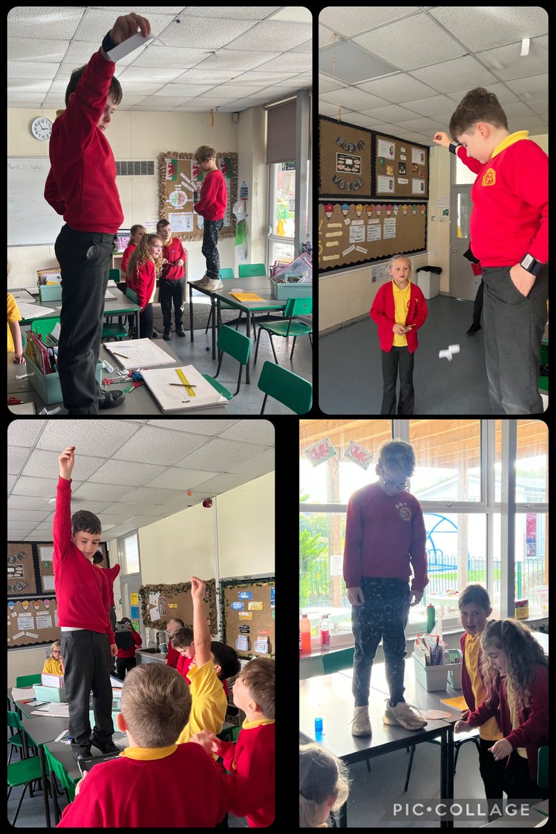 stdavidsrc2017's tweet photo. Y4 conducted a science investigation today involving forces, measuring nature’s sycamore seeds against our own helicopters! #sdpsy4 @EasStem #ambitiouscapable https://t.co/0LgPhudf2F