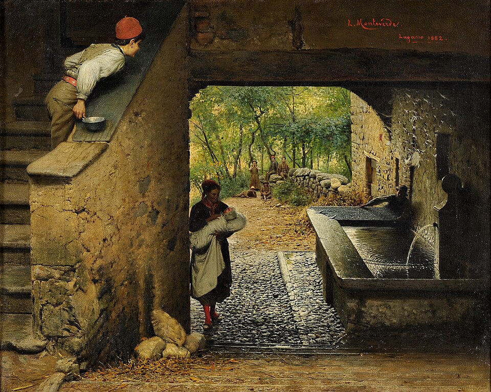 arte_angela's tweet image. LUIGI MONTEVERDE
Pintor Suizo
1843-1923
Óleo s/ Lienzo - 56x70 cm
"El Neonato" - 1882