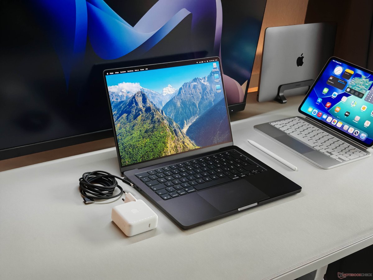 notebookcheck's tweet image. Test Apple MacBook Pro M5 (2025) - Der schnellste Single-Core-Prozessor der Welt dlvr.it/TNpMY3 #Apple #MacBookPro #M5Prozessor #Technologie #Notebooktest