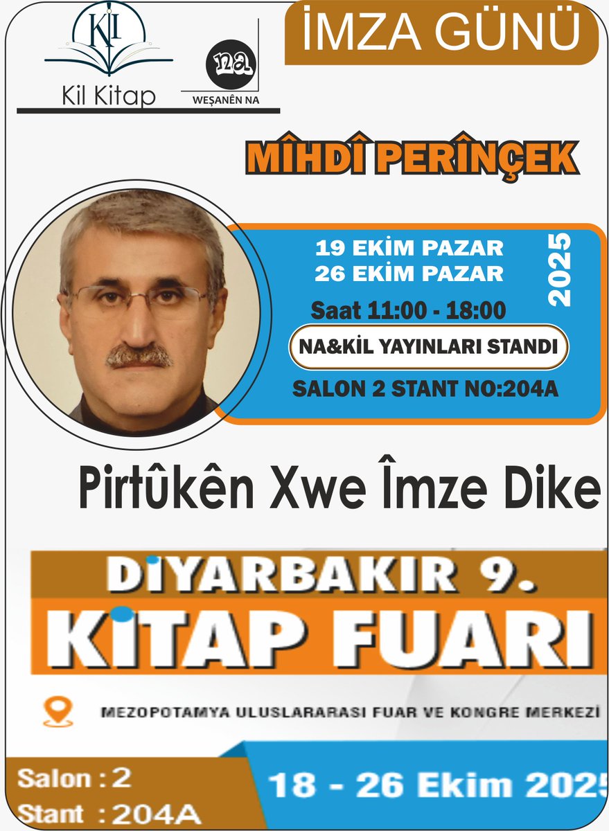 Nivîskar Mîhdî Perînçek li Fuara Amedêbpirtûkên xwe Îmza dike.
<a href="/mihdiperincek/">Mihdi Perinçek</a>