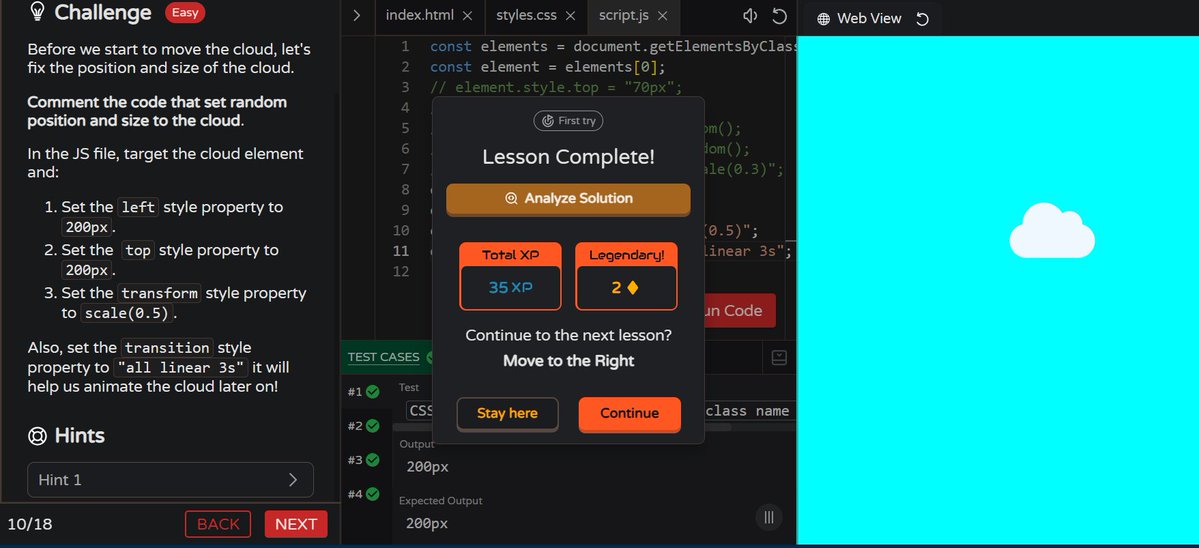 MoniTechCodes's tweet image. Day 78
Java — revising &amp;amp; practicing all loop concepts 🔁
Mini Project (Moving Clouds) — working on aligning the cloud ☁️

#100DaysOfCode #Java #FrontendDev #CodingJourney #BuildInPublic #WebDevelopment #Consistency #30NitesOfCode
codedex.io/community/30-n…