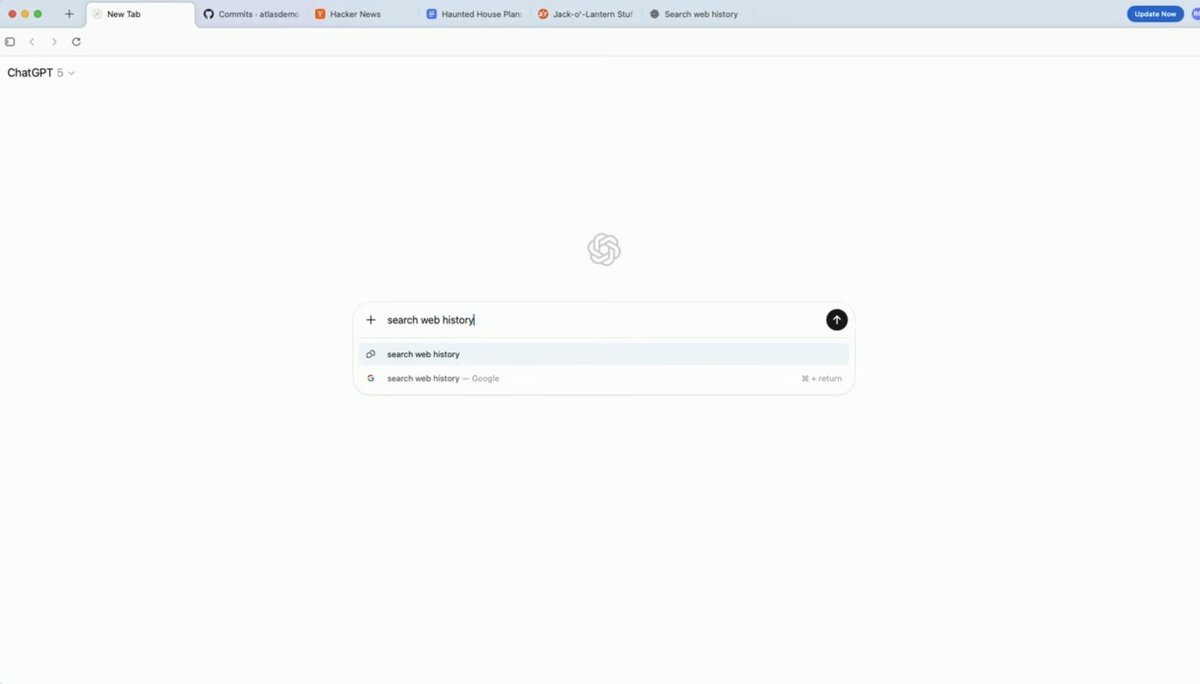 OpenAI Atlas. OpenAI’s AI web browser

• AI agent that can control your browser
• Chat with any website
• Chat with your entire browsing history
• Personalized AI functionality baked into everything you do in a browser

RIP Perplexity Comet and Chrome

Bravo OpenAI