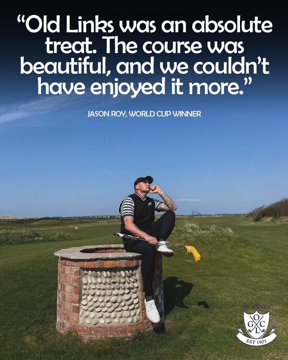 🏌️‍♂️ England cricketers are known for their big love of golf, and World Cup winner Jason Roy clearly enjoyed his trip to Old Links earlier this year…