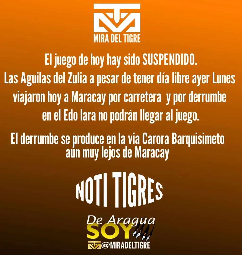 Se espera confirmación de <a href="/TigresOficiales/">Tigres de Aragua</a>