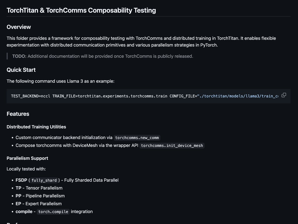 What is torchcomms.....? Whatever it is looking forward to it.
