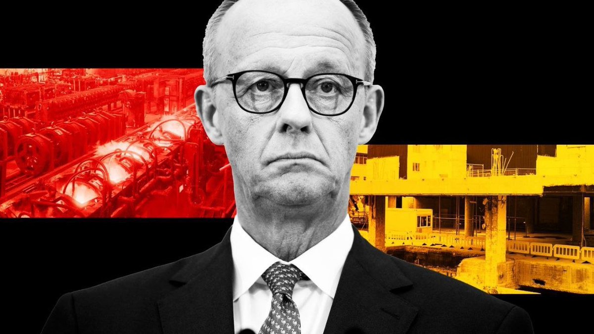 #Germany's Industrial Collapse Under #Merz 

The Financial Times sums up the first results of Friedrich Merz's chancellorship in Germany, and the results are dismal.

Friedrich Merz took office promising to revive Germany's 'economic miracle'. Instead, he faces a revolt from his