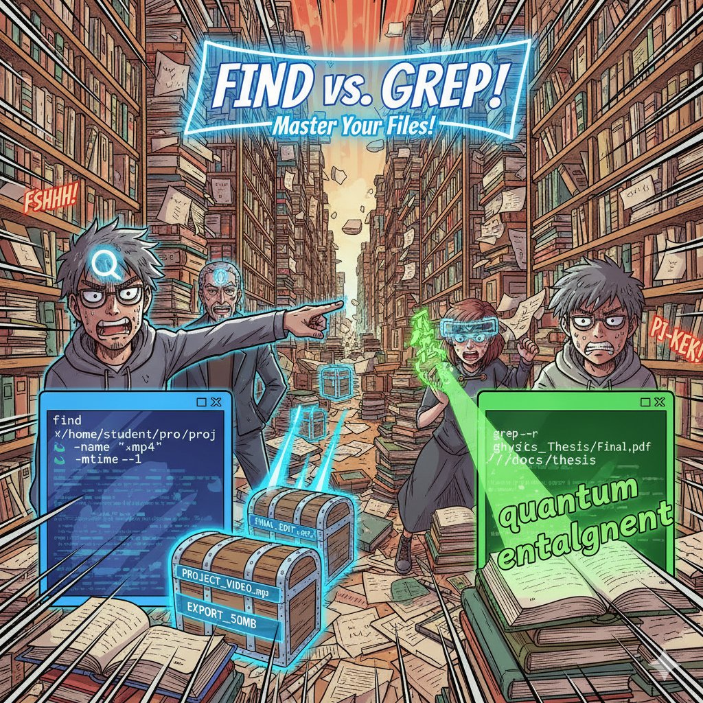 THE_WISEMAN_SMD's tweet image. Linux find vs. grep—The cheat sheet:

🔍 find: The Librarian! Locates files by name/date. (The container.)

📖 grep: The Scanner! Searches text inside files. (The content.)
Stop clicking, start typing! ⌨️

#Linux #Grep #FindCommand #TechSkills

(