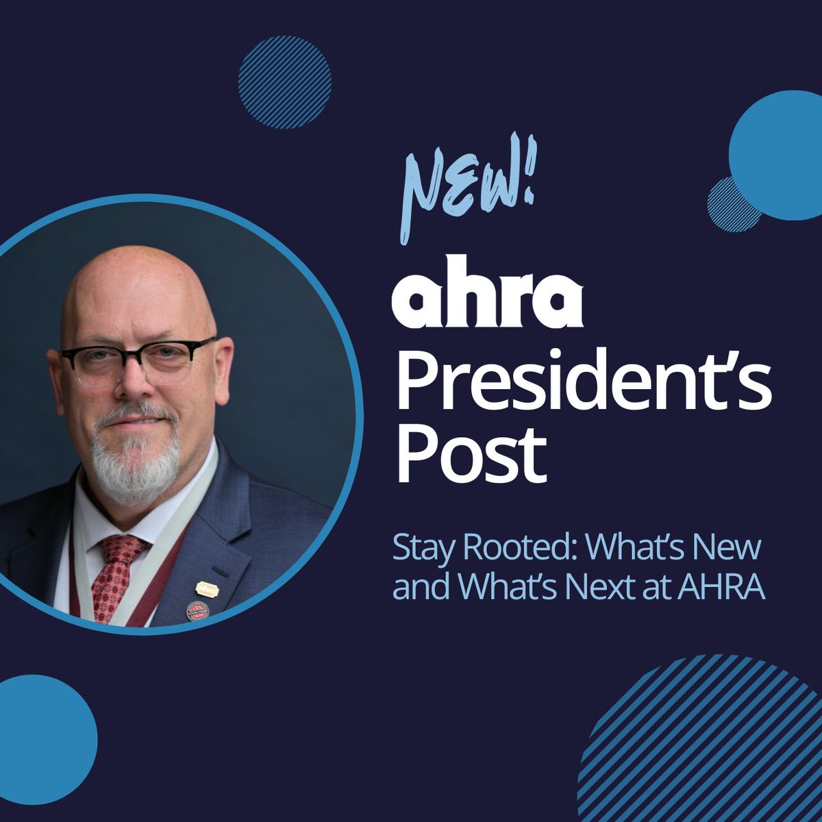 Stay Rooted 🌱 AHRA President Wesley Harden, CRA, FAHRA, shares updates on strategic initiatives, the upgraded LINK, the Benchmarking Survey (open through Nov 18), and upcoming Rad Tech Week. Stay connected &amp; grow with the AHRA community!

🔗 link.ahra.org/Article/stay-r…