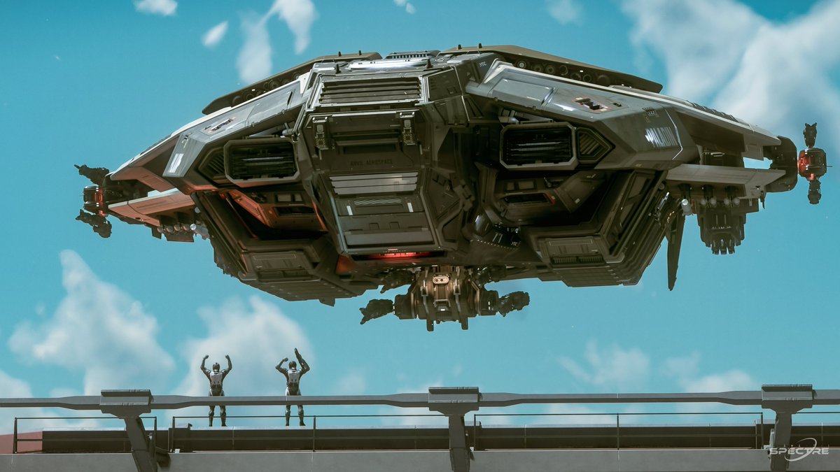 When legends meet the sky.
The Anvil Paladin hovers — and two pilots stand ready beneath it.
Captured during a collab with the Cosmic Shutterbug Alliance.
Start your own journey → STAR-QKLC-K26F 🚀
#starcitizen #screenshotart #pcgaming #scifigaming