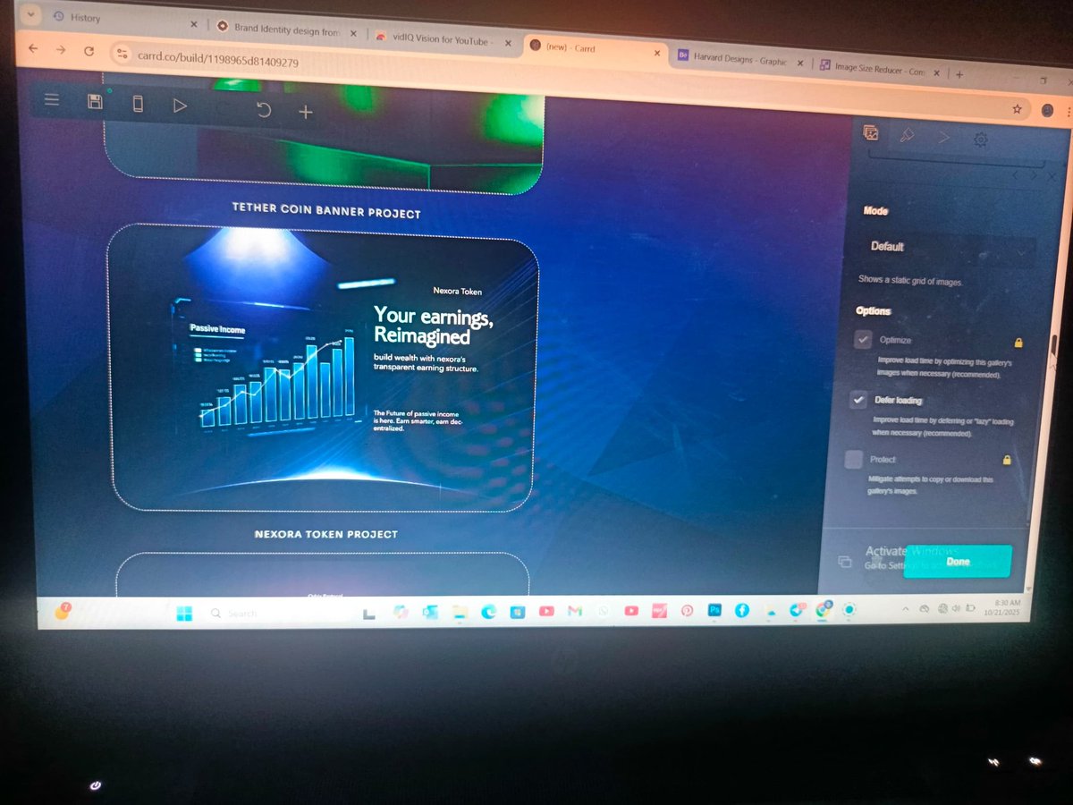 HarvaDesigns477's tweet image. Creating my website portfolio 💙
Quote this post with your Portfolio interface let me see.