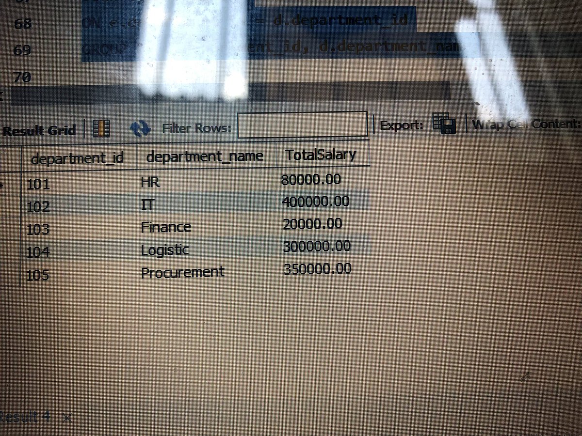 goldmehda01's tweet image. Industry applications of using some of the features of SQL statements.
MySQLWorkbench. 😎