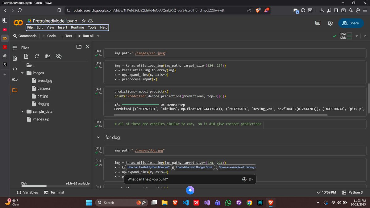 Dipson_kadariya's tweet image. #LUD23
Day 23 โ Data Augmentation & Pretrained Models in CNN
๐น Explored data augmentation
๐น Studied pretrained models and the ImageNet dataset (ILSVRC)
๐น Implemented ResNet50 to understand how it works as an image classifier
@learning_utsav
#LearningUtsav2025 #DeepLearning