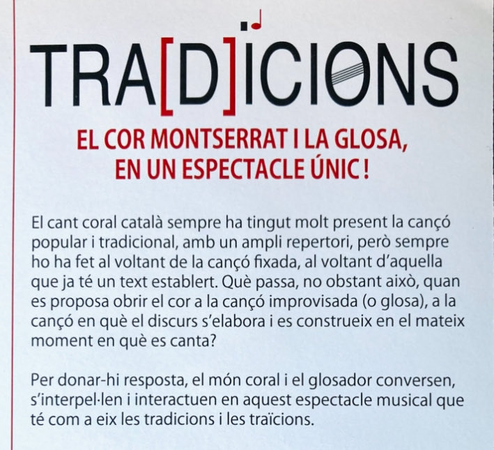 pramplins's tweet photo. 2 de novembre
18 h
Auditori de Terrassa https://t.co/0fZGgEqHVq