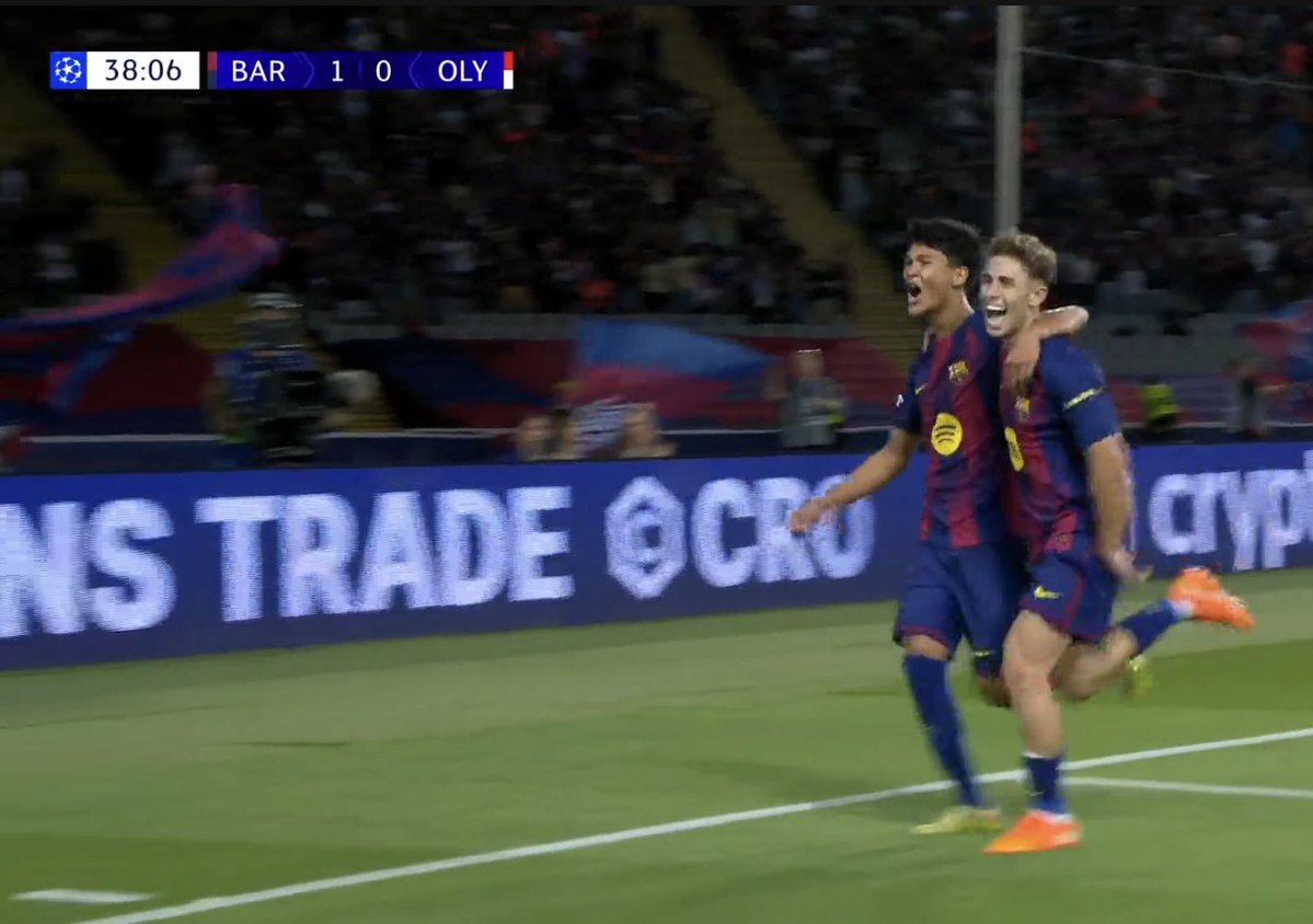 2-0 FC Barcelona.

GOOOOOOOOOOOOOL FERMIN LOPEZ AGAIN !!!!!!!!!!!!!!!!!!!!! GOL GOL GOL GOL GOL GOL !!!!!!!!!!!!!!!!!!!!!!!!!!!! HE HAS SCORED A BRACE !!!!!!!!!!!!!!!!!!!!!!!!!!!!!!!!!!!!!! DRO WITH THE ASSIST !!!!!!!!!!!!!!!!!!!!!!