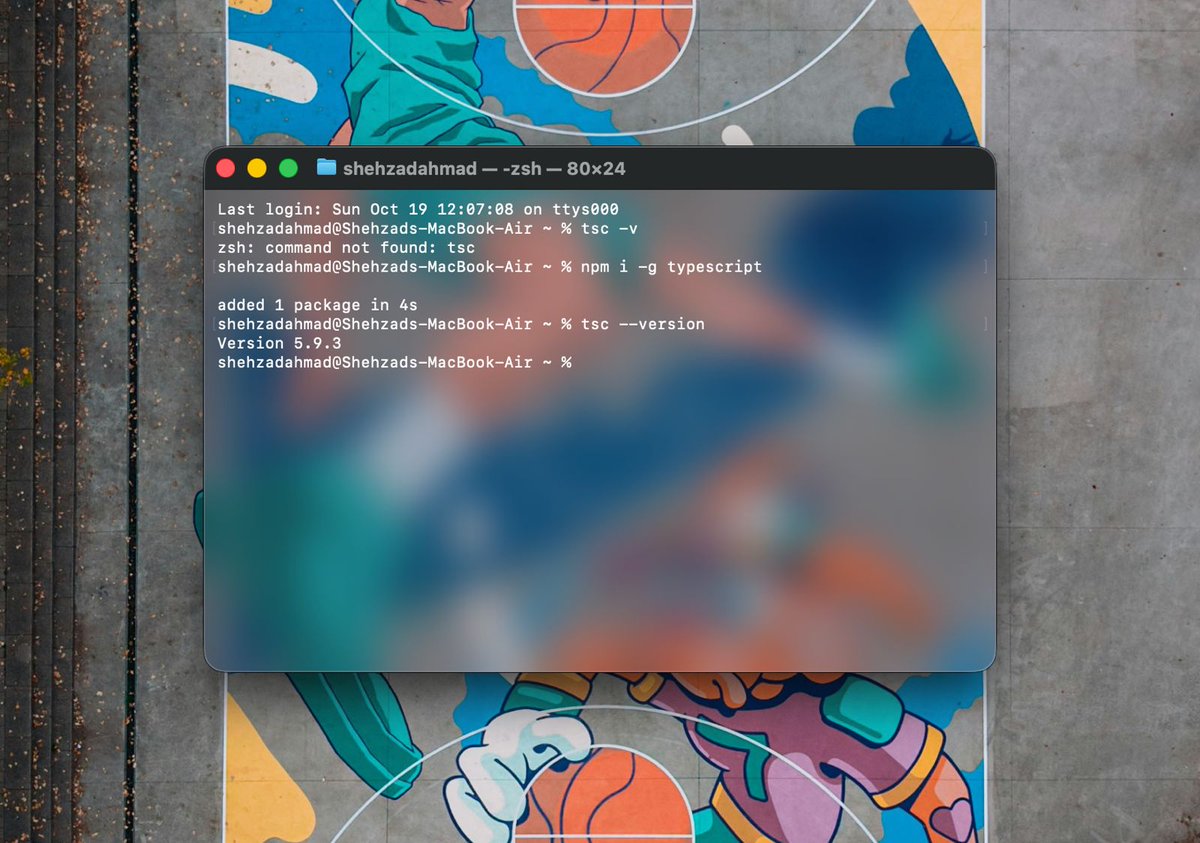 ShahzadYam's tweet image. Installed #typescript.

What&apos;s the #next #step?
