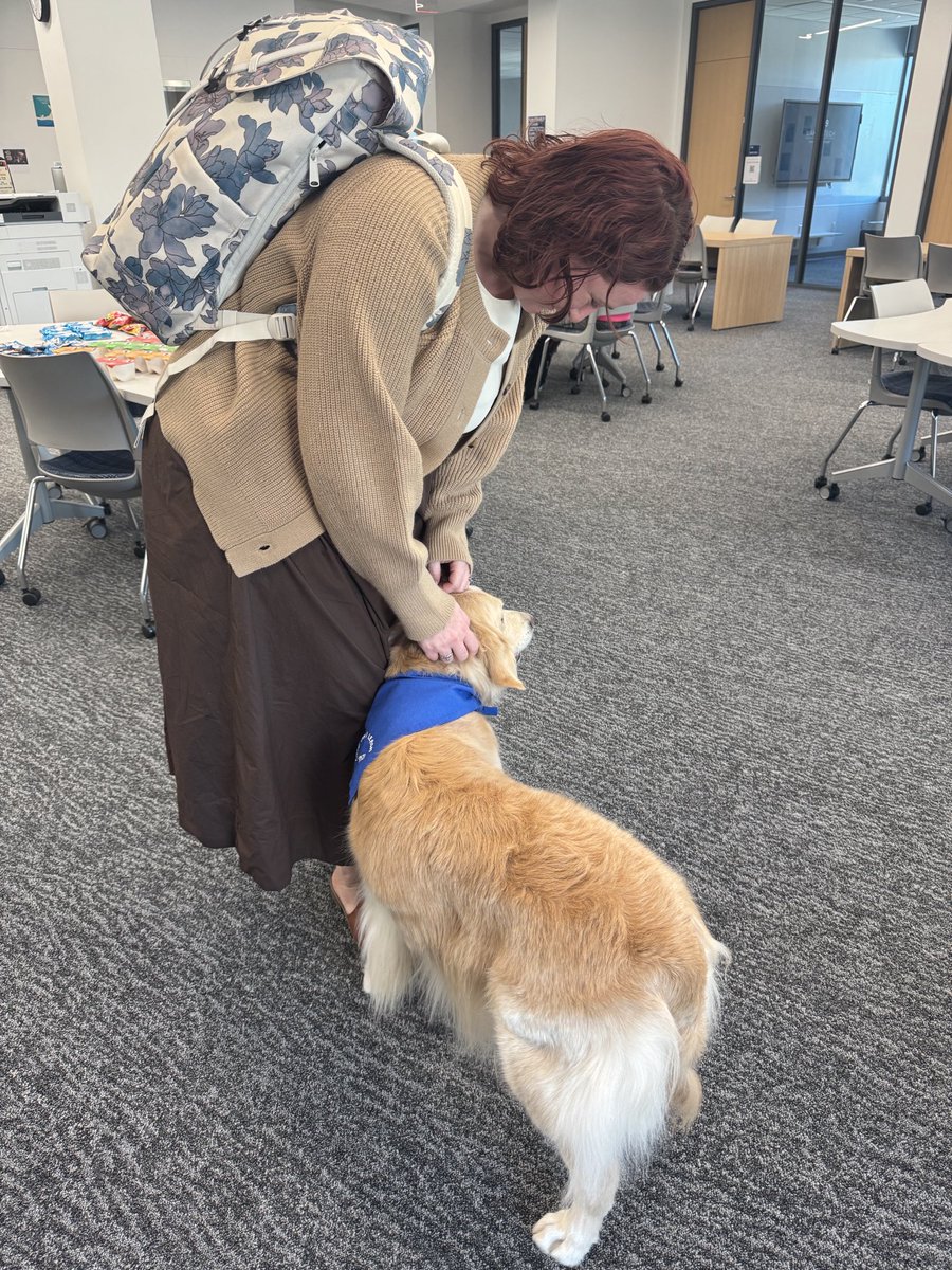 waketechcc's tweet image. ☕ + 🐾 = 💙
Coffee &amp;amp; Cuddles is happening now at Wake Tech East . A perfect way to recharge, relax and Expect the Unexpected!
#WakeTech #WakeTechEast #CoffeeAndCuddles #StudentWellness #ExpectTheUnexpected
